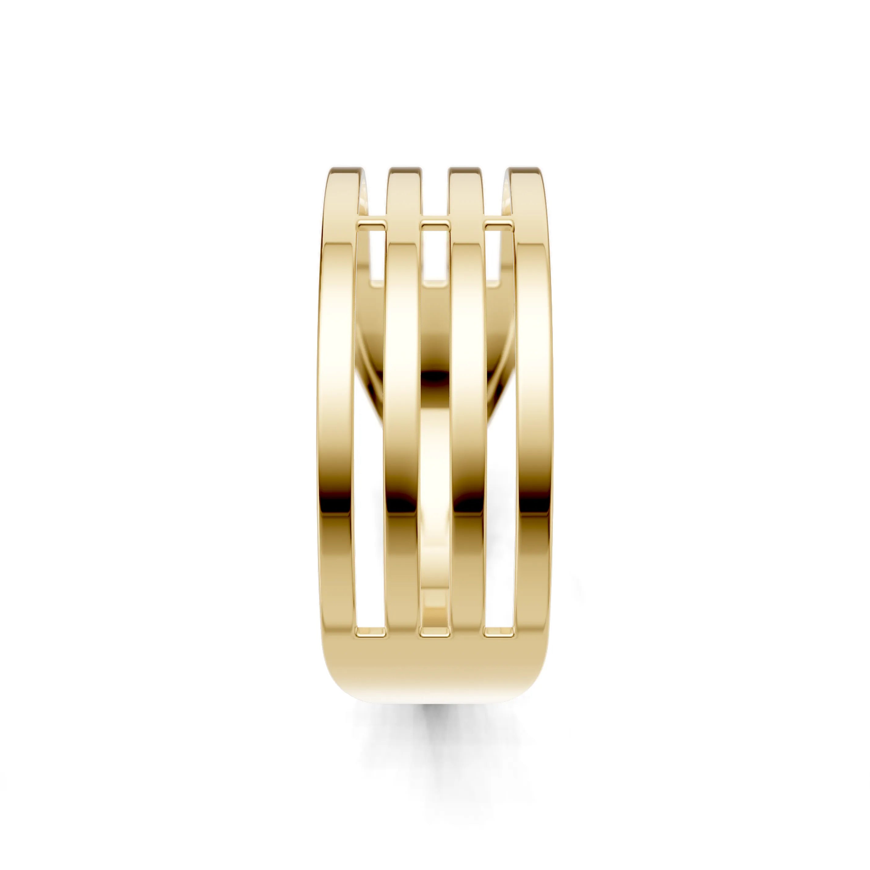 Pargold Solid Gold Elegant Stratum Band -Gold_Static_Gold