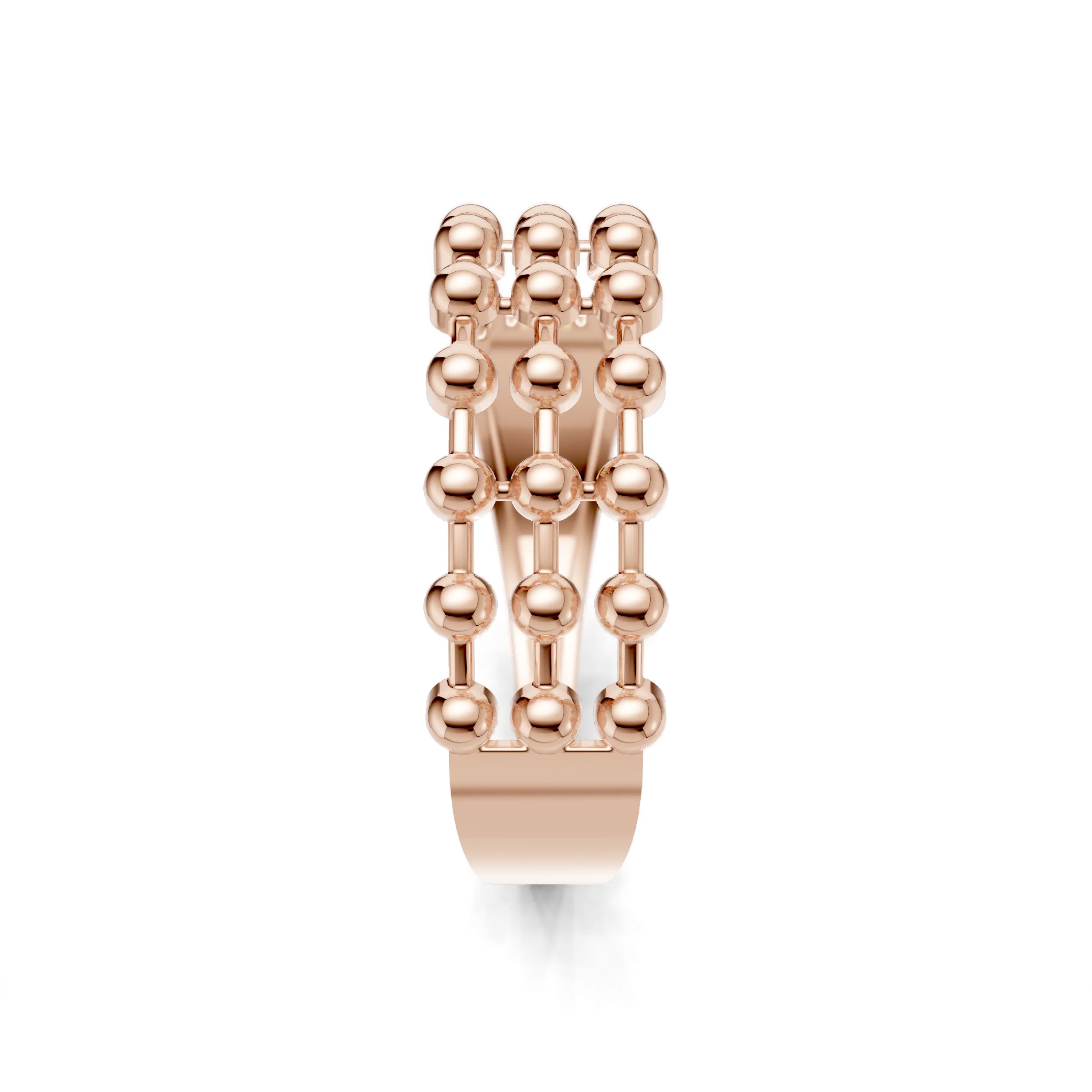 Pargold Solid Gold Golden Sphere Elegance Band -Rose_Static_Rose