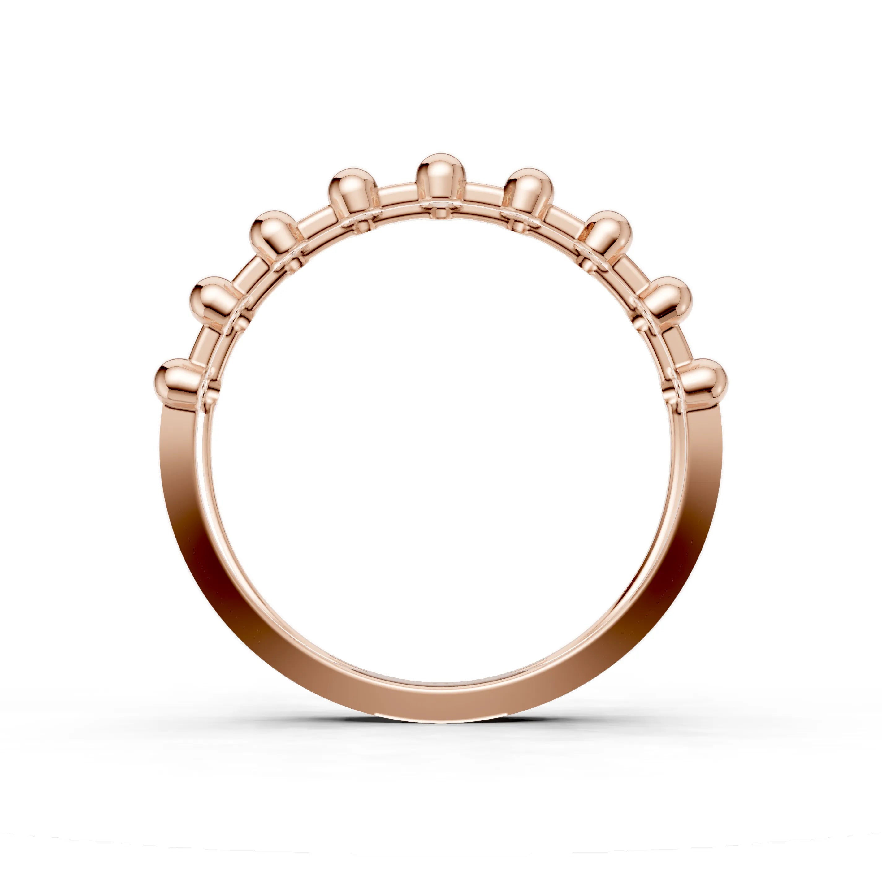 Pargold Solid Gold Golden Sphere Elegance Band -Rose_Static_Rose