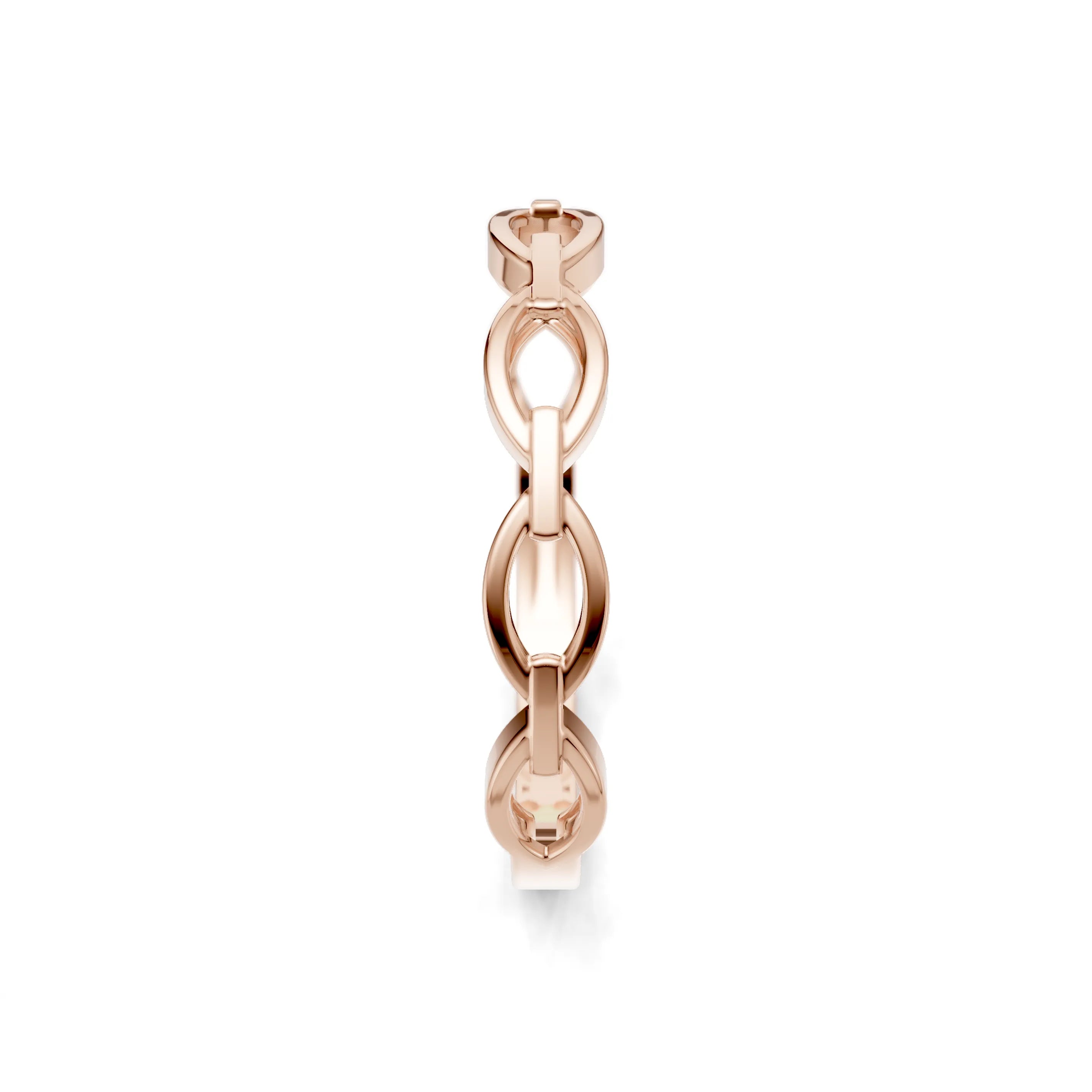 Pargold Solid Gold Elegant Link Band -Rose_Static_Rose