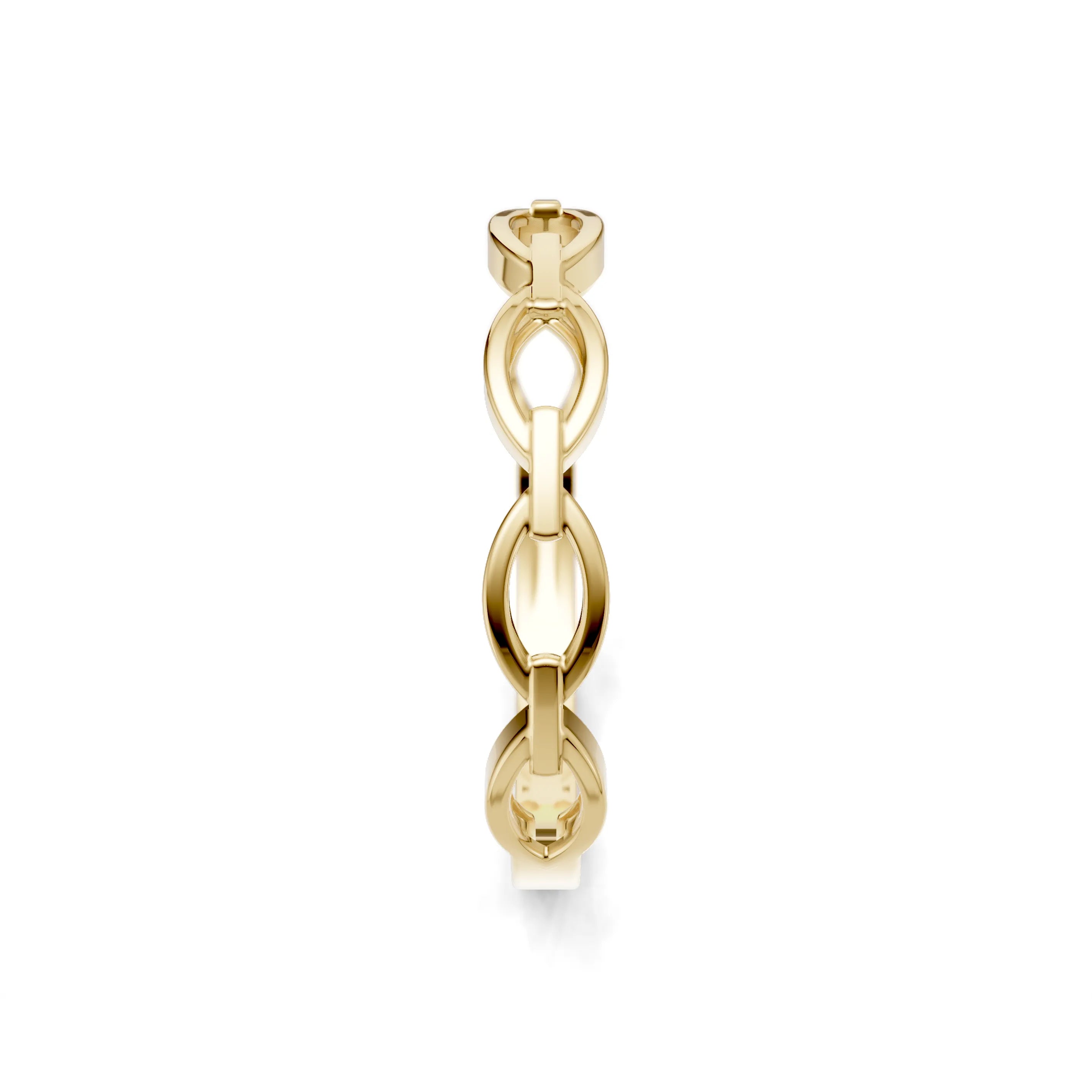 Pargold Solid Gold Elegant Link Band -Gold_Static_Gold
