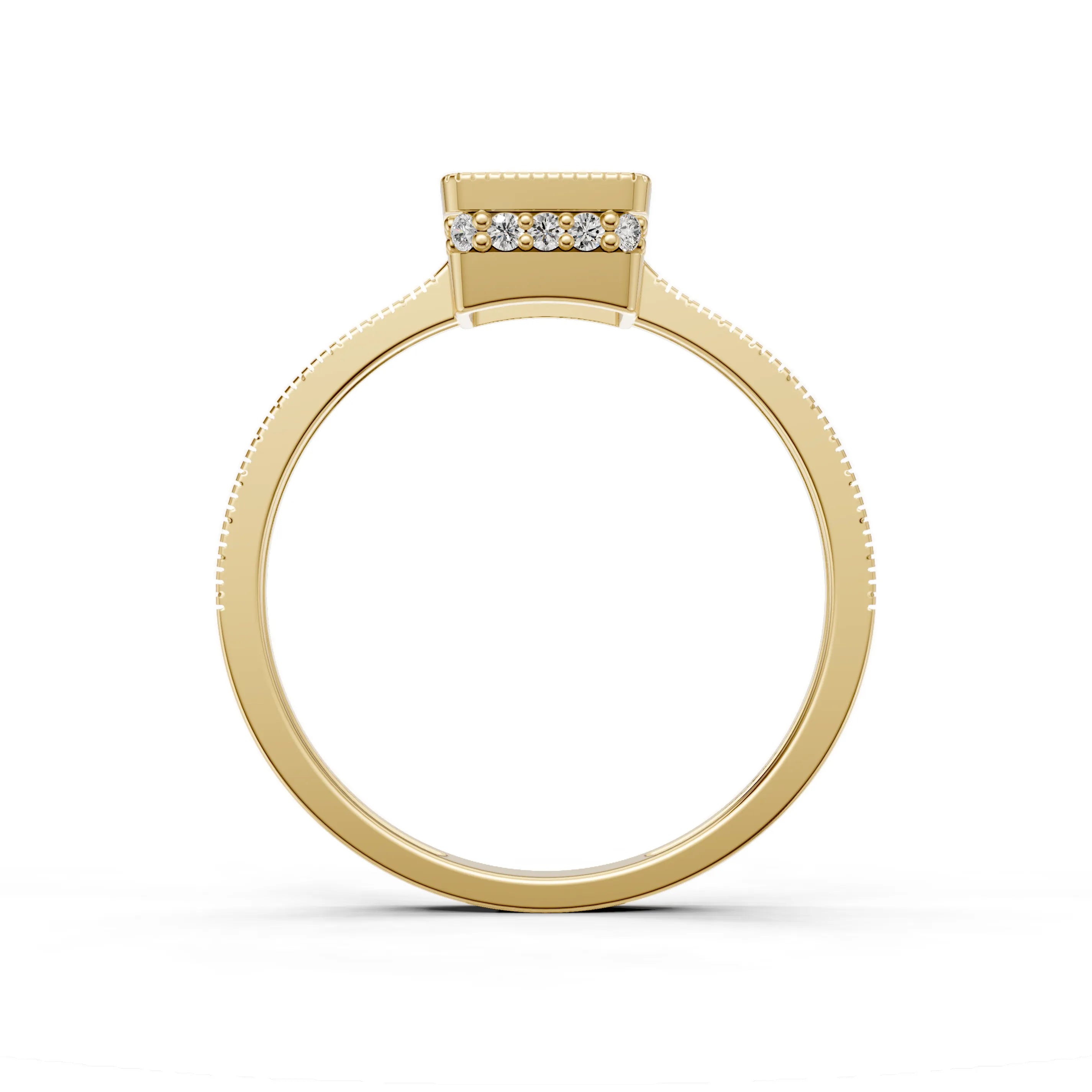 Pargold Solid Gold Elegant Oval Solitaire Ring -Gold_Diamond_Diamond_Static_Gold