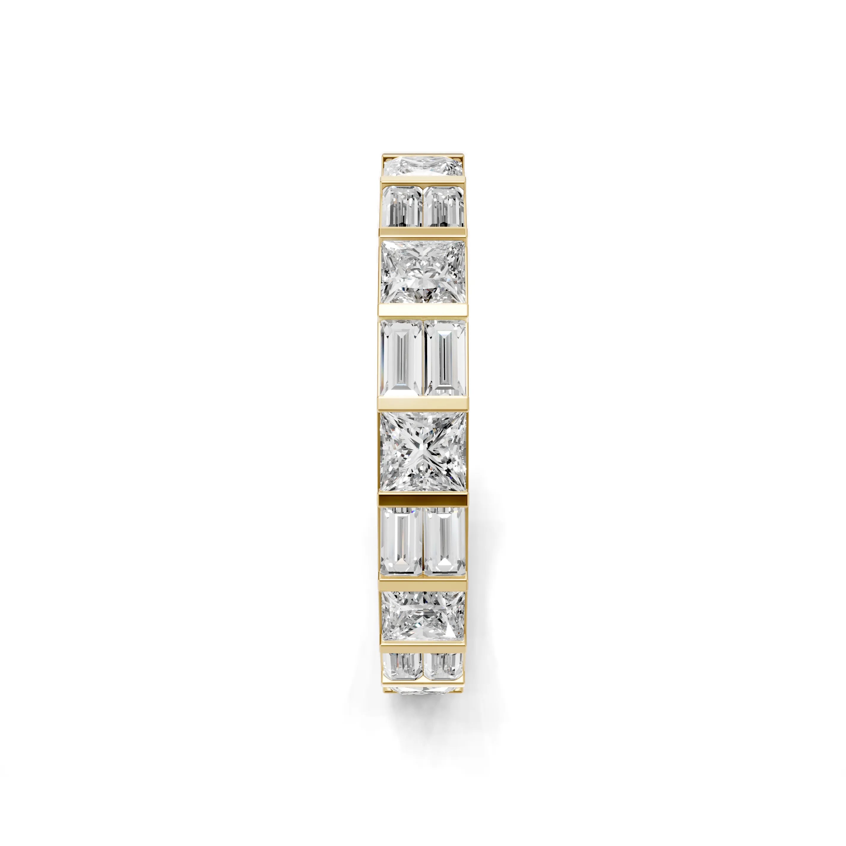 Pargold Solid Gold Princess Eternity Ring -Gold_Diamond_Diamond_Static_Gold